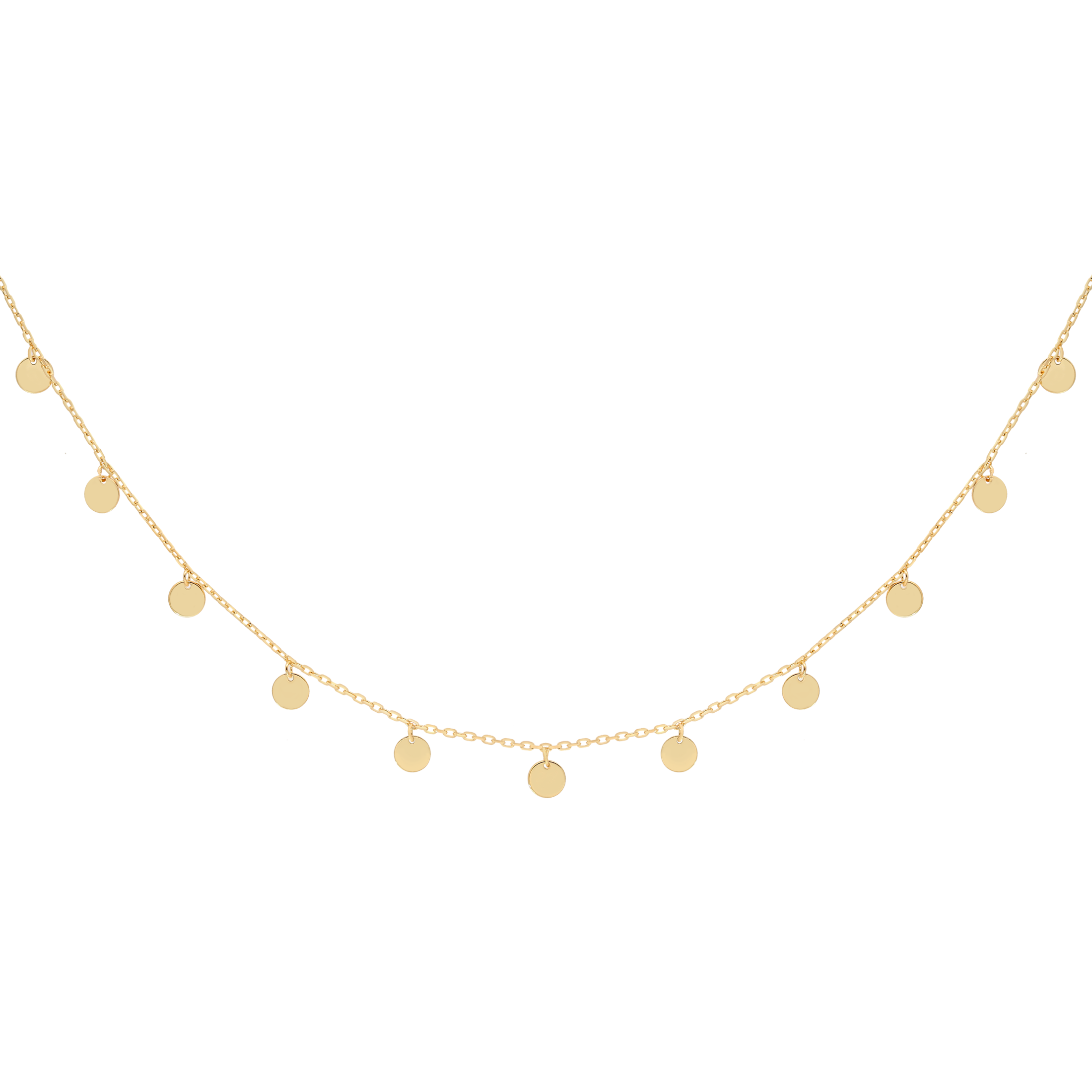 Juliet Pendant Charm Necklace - Gold