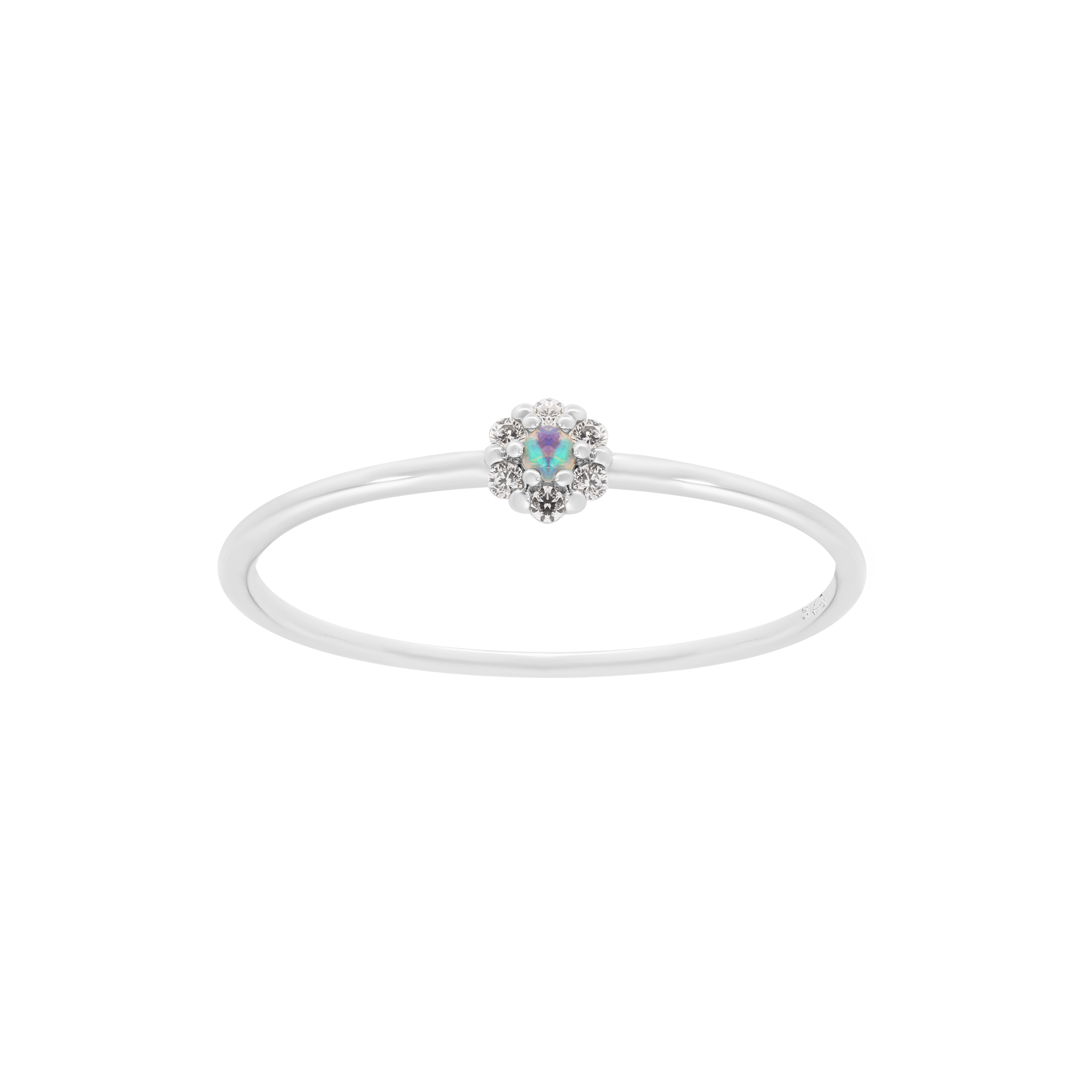 Calypso Moonstone and Gemstone Surround Ring - Sterling Silver