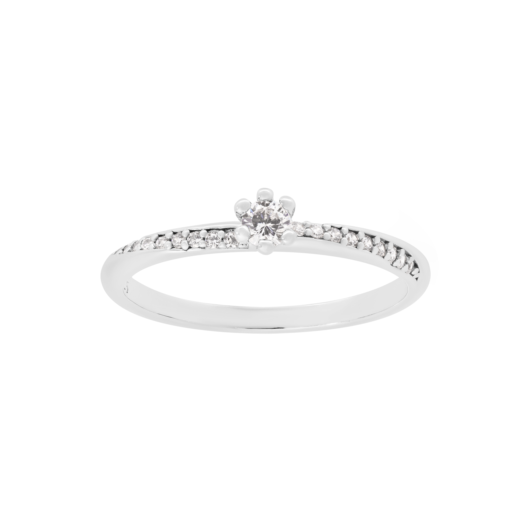 Lola Gemstone Twist Ring - Sterling Silver