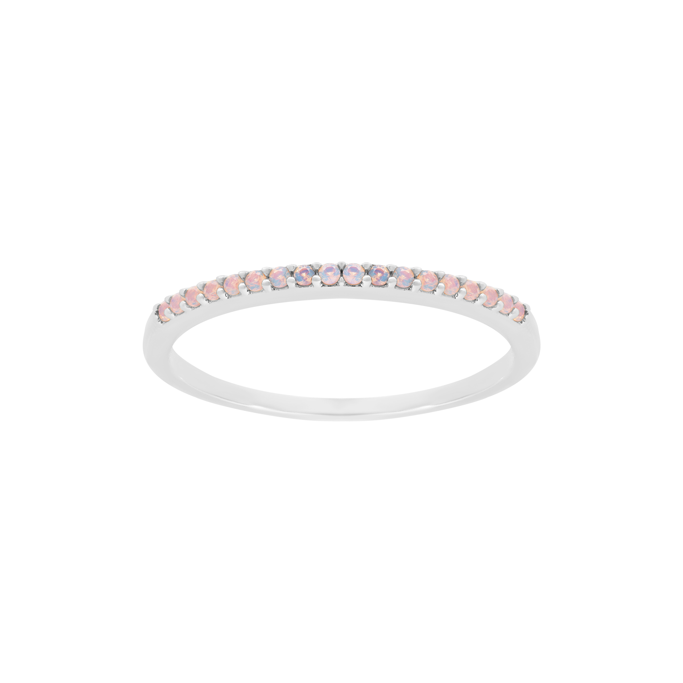 Mia Moonstone Band Ring - Sterling Silver