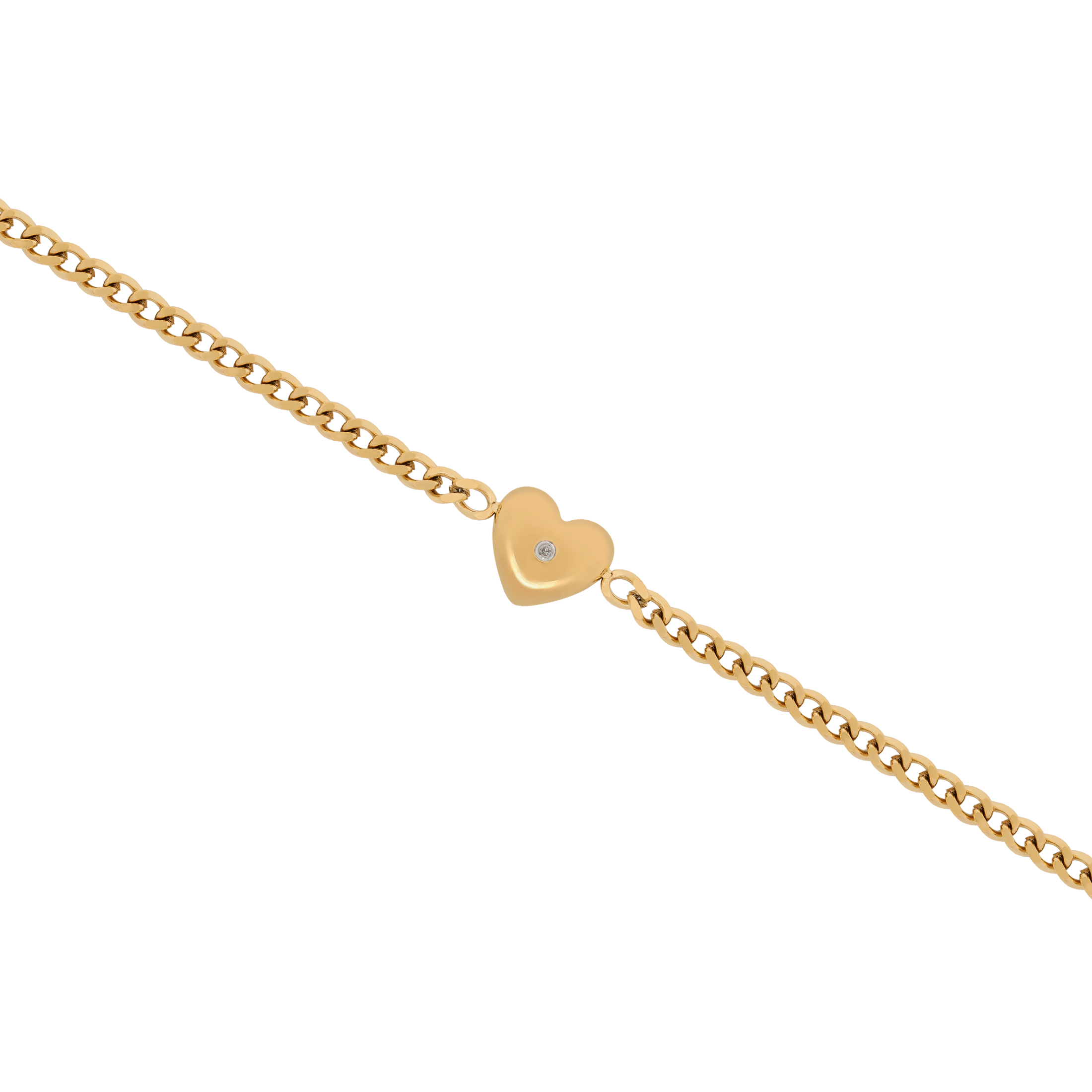 Affinity Heart Pendant Bracelet - Gold