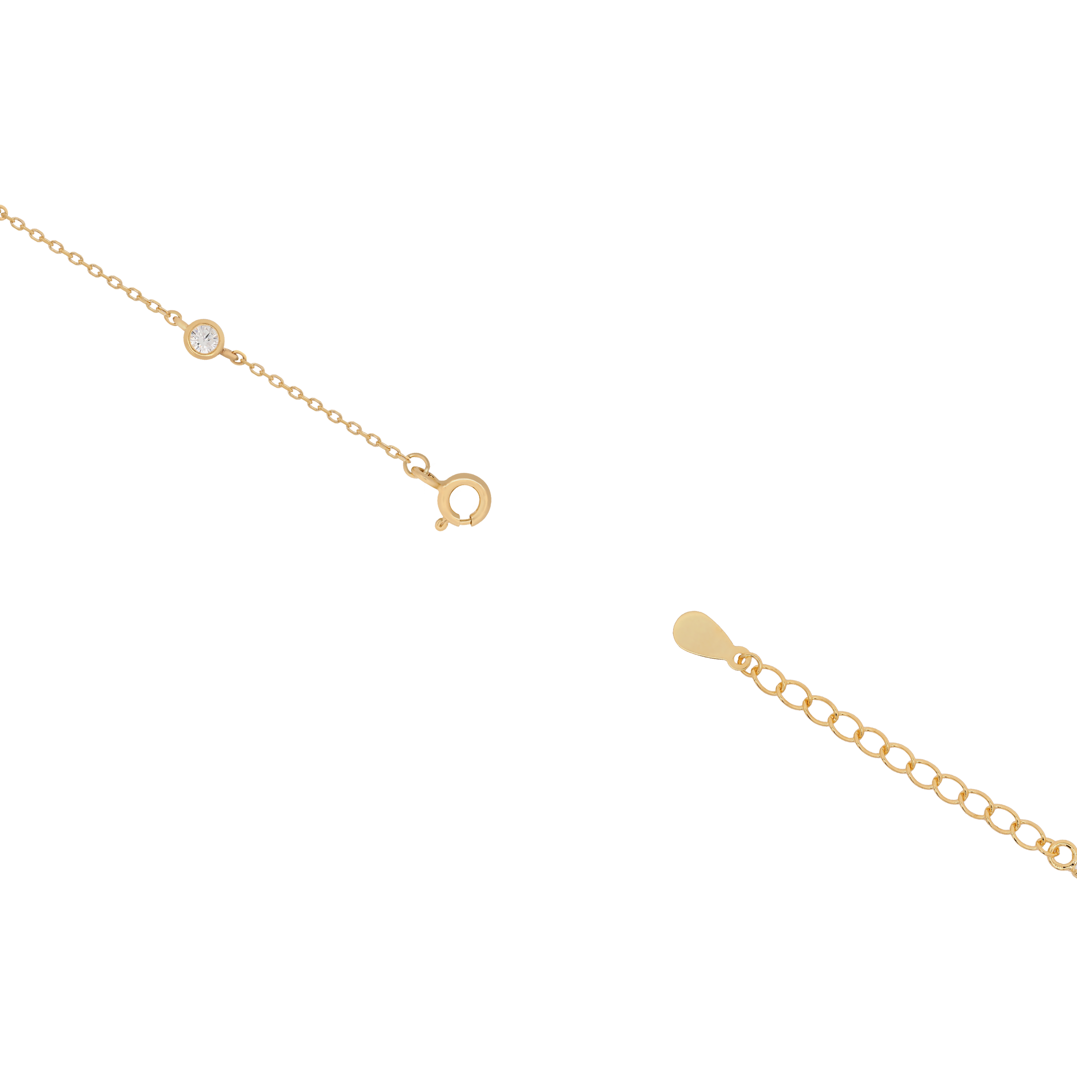 Devotion Heart & Gemstone Bracelet Clasp - Gold