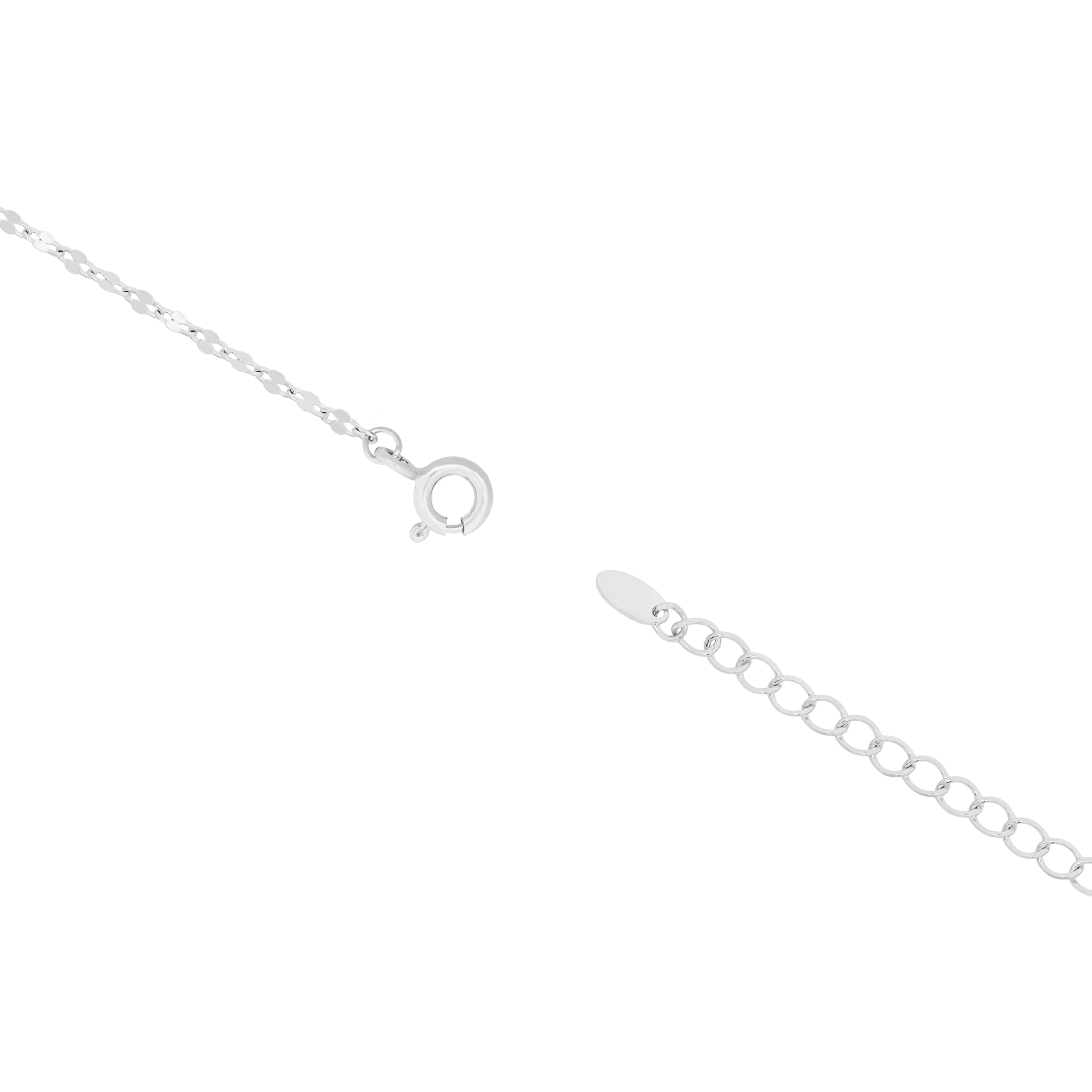 Oasis Opal & Gemstone Fine Marina Chain Bracelet Clasp - Silver