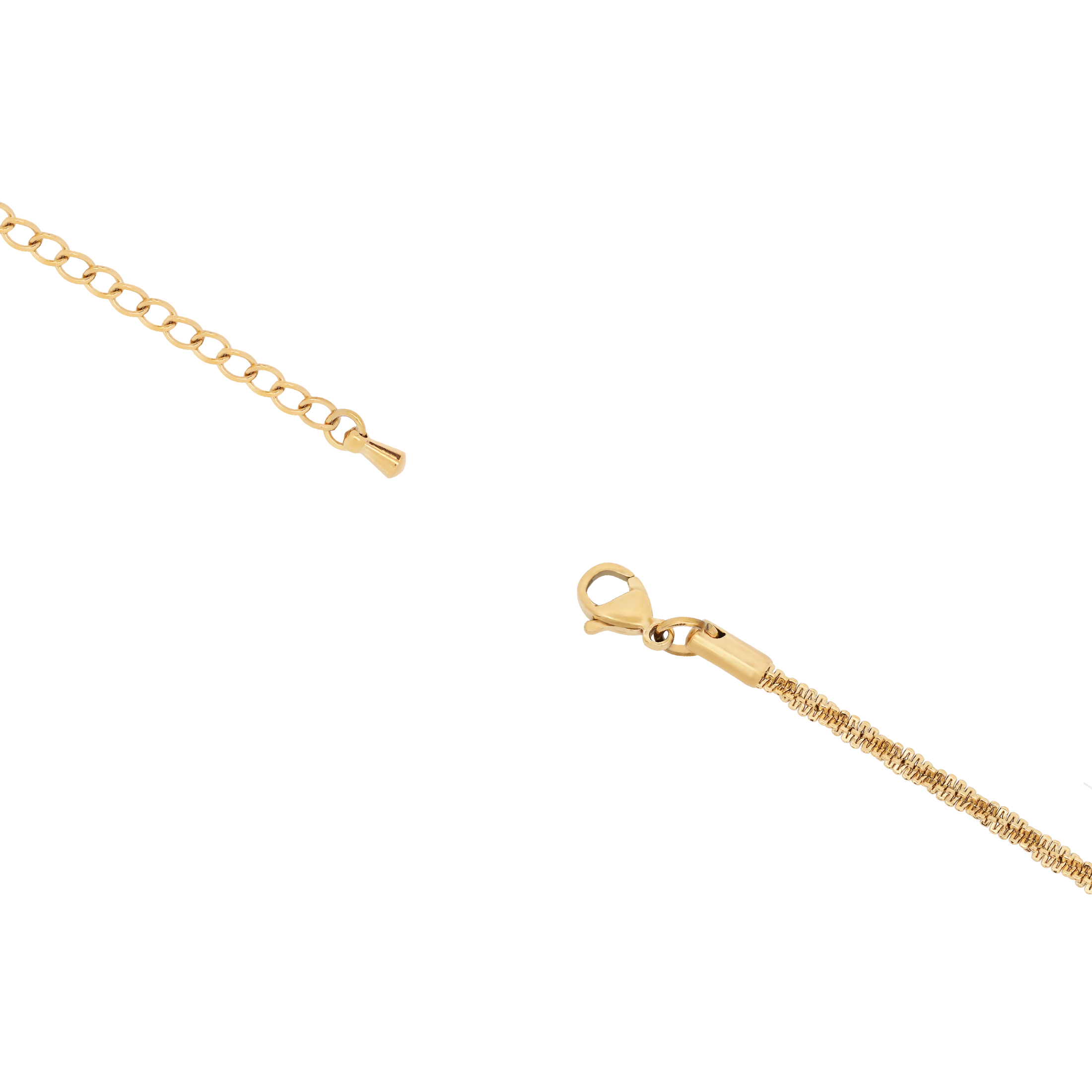 Sabrina Criss Cross Chain Bracelet Clasp - Gold