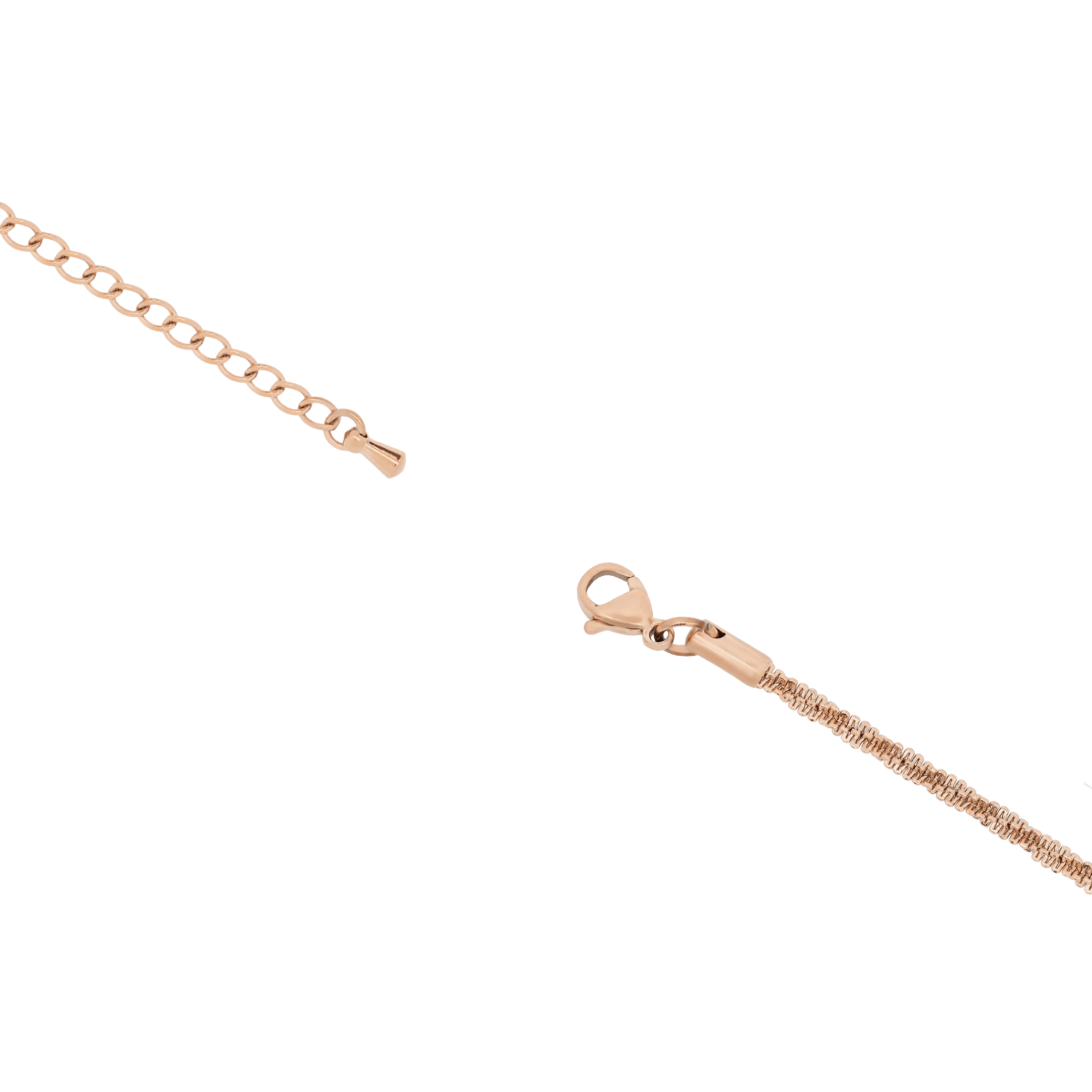 Sabrina Criss Cross Chain Bracelet - Rose Gold