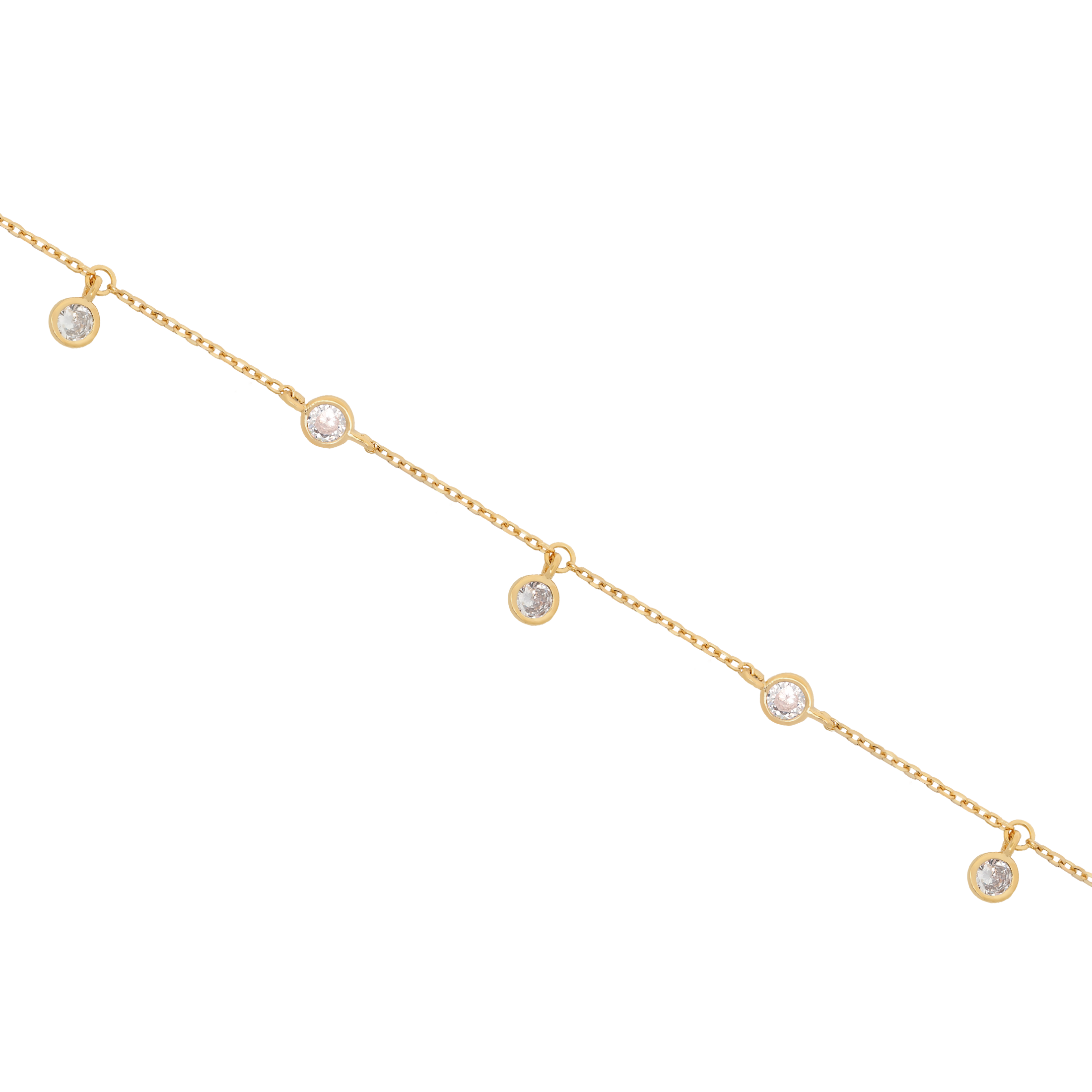 Sofia Round Gemstone Bracelet - Gold