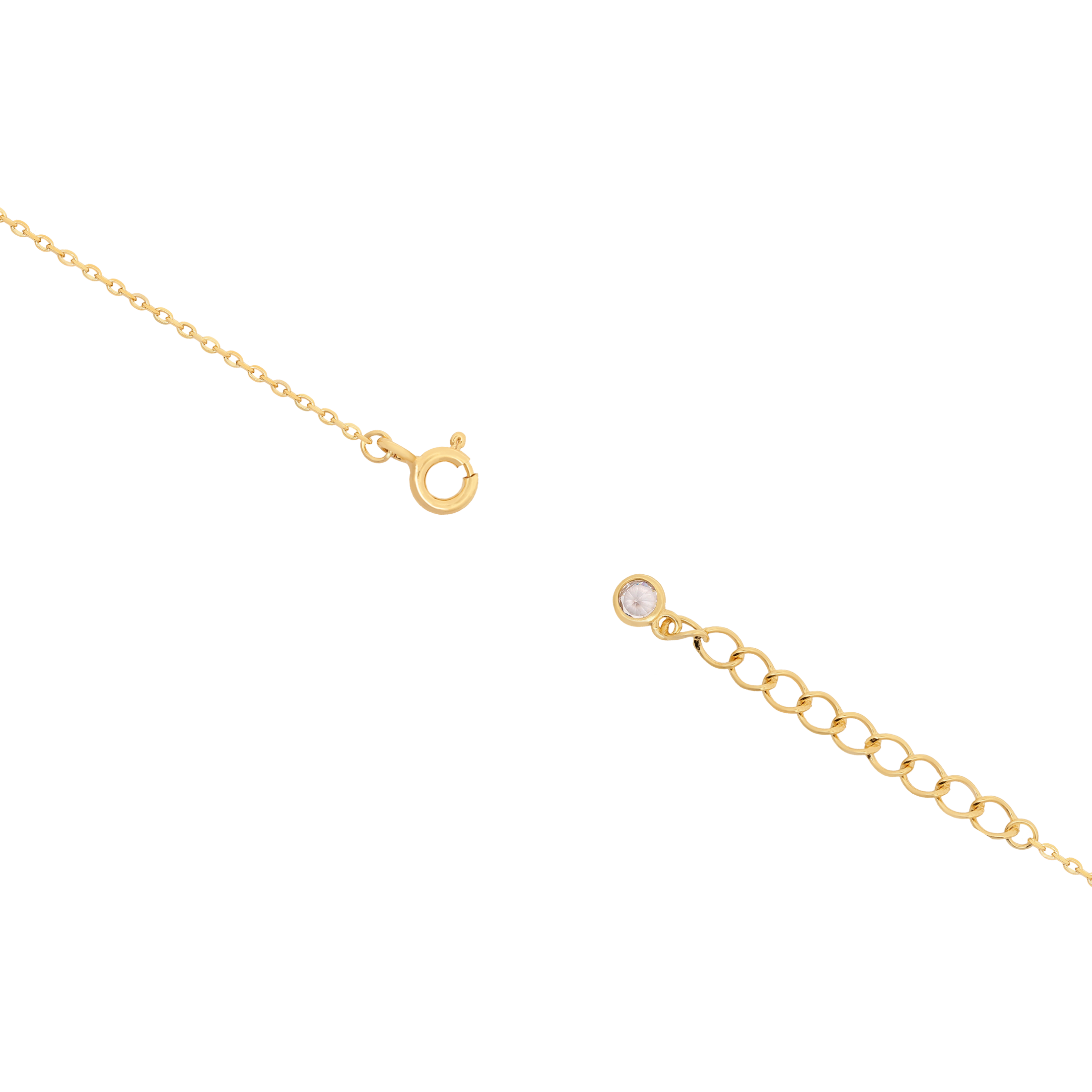 Tracey Baguette & Round Gemstone Bracelet Clasp - Gold