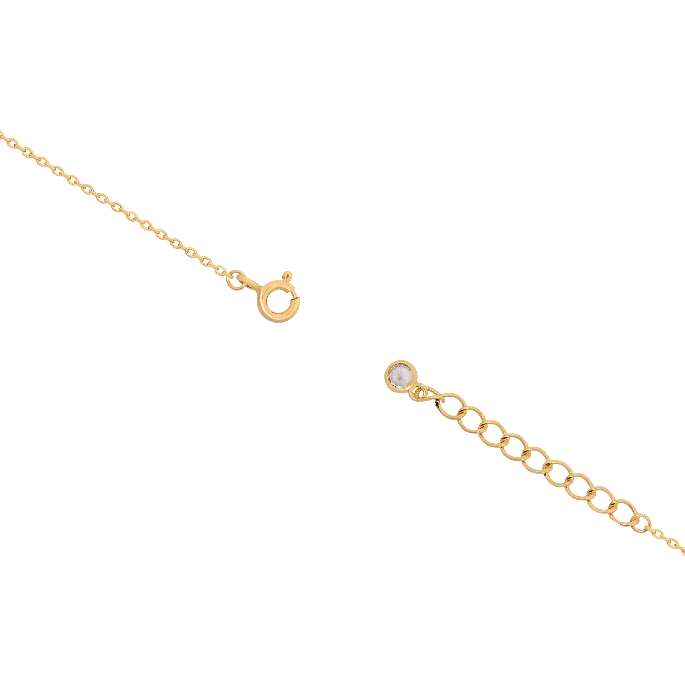 Sofia Round Gemstone Bracelet Clasp - Gold