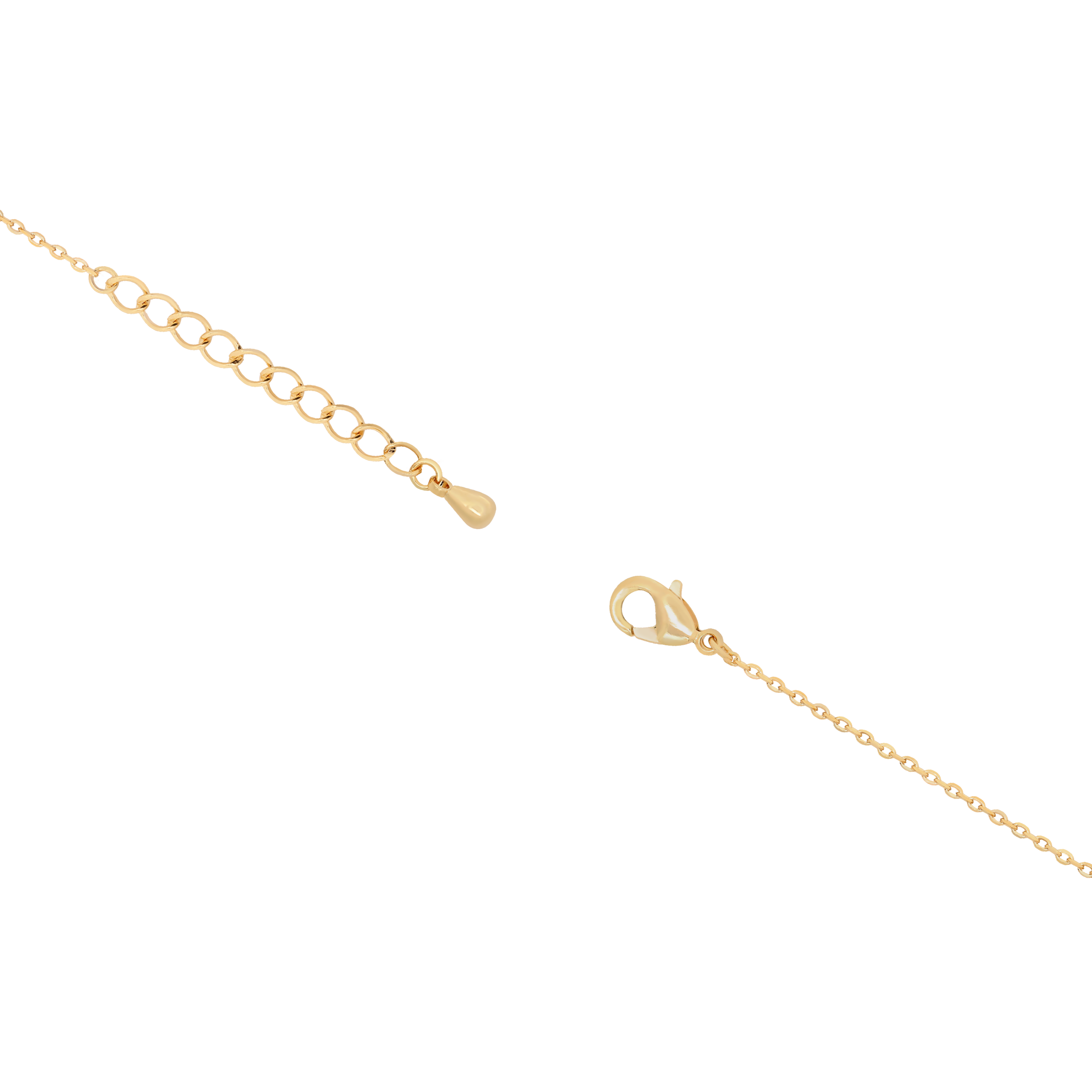 Cluster Gemstone Fine Bracelet Clasp - Gold