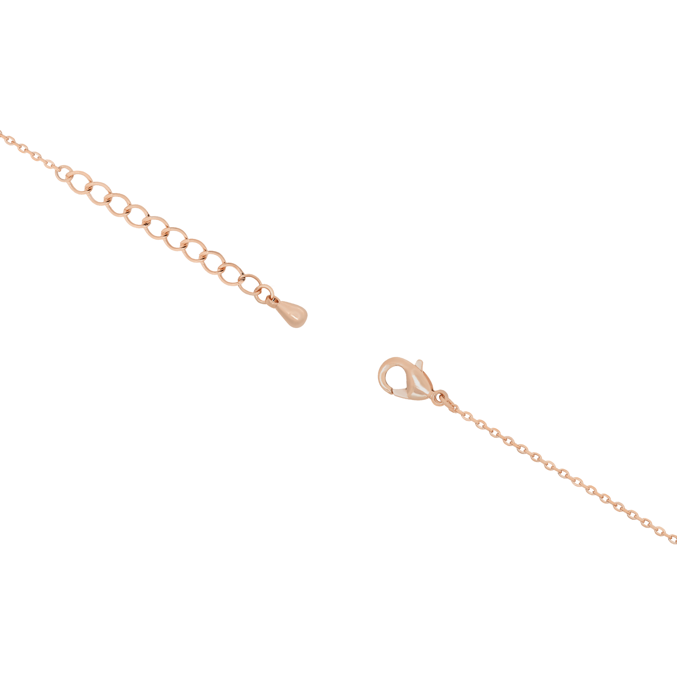 Cluster Gemstone Fine Bracelet Clasp - Rose Gold