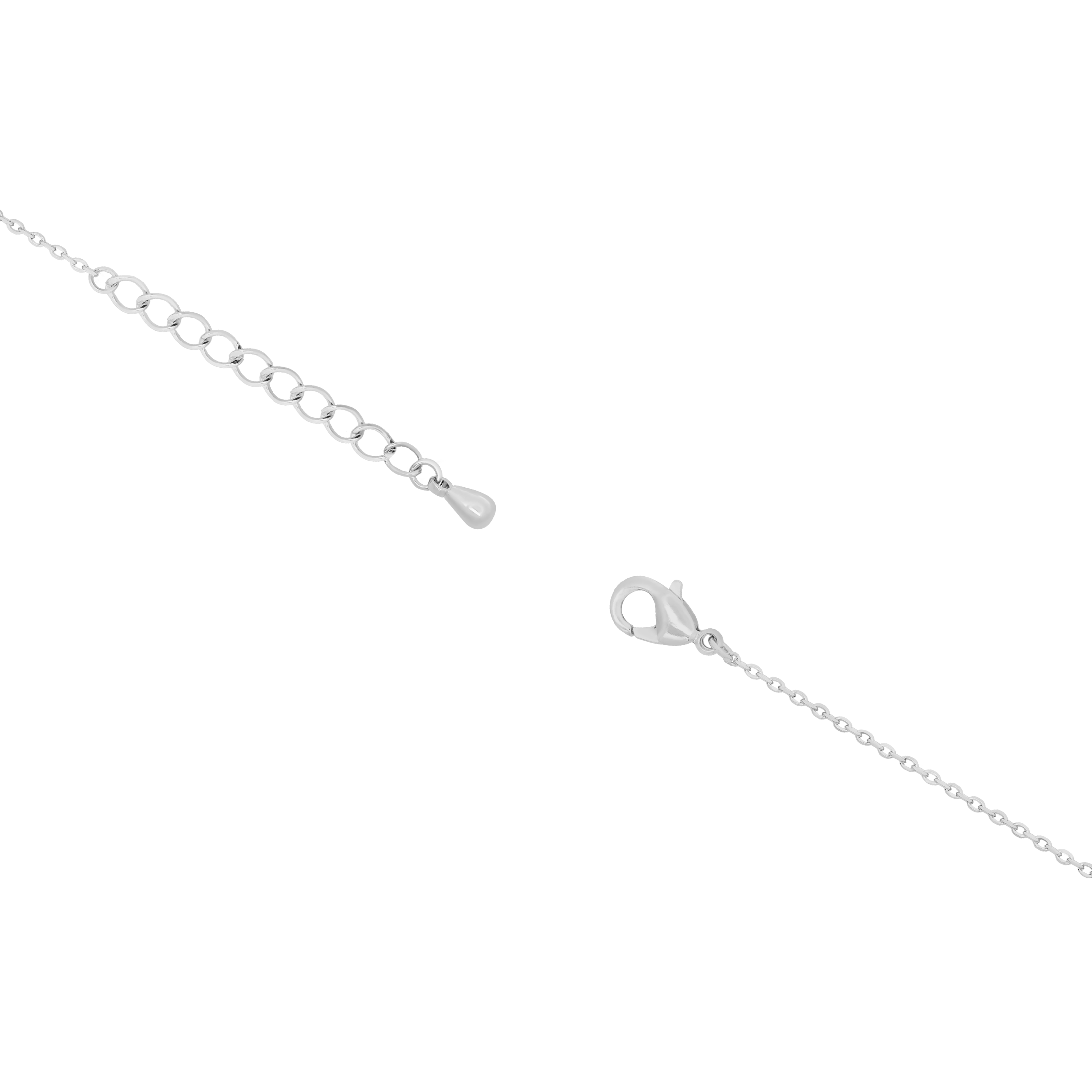Nectar Butterfly & Flower Gemstone Bracelet Clasp - Silver